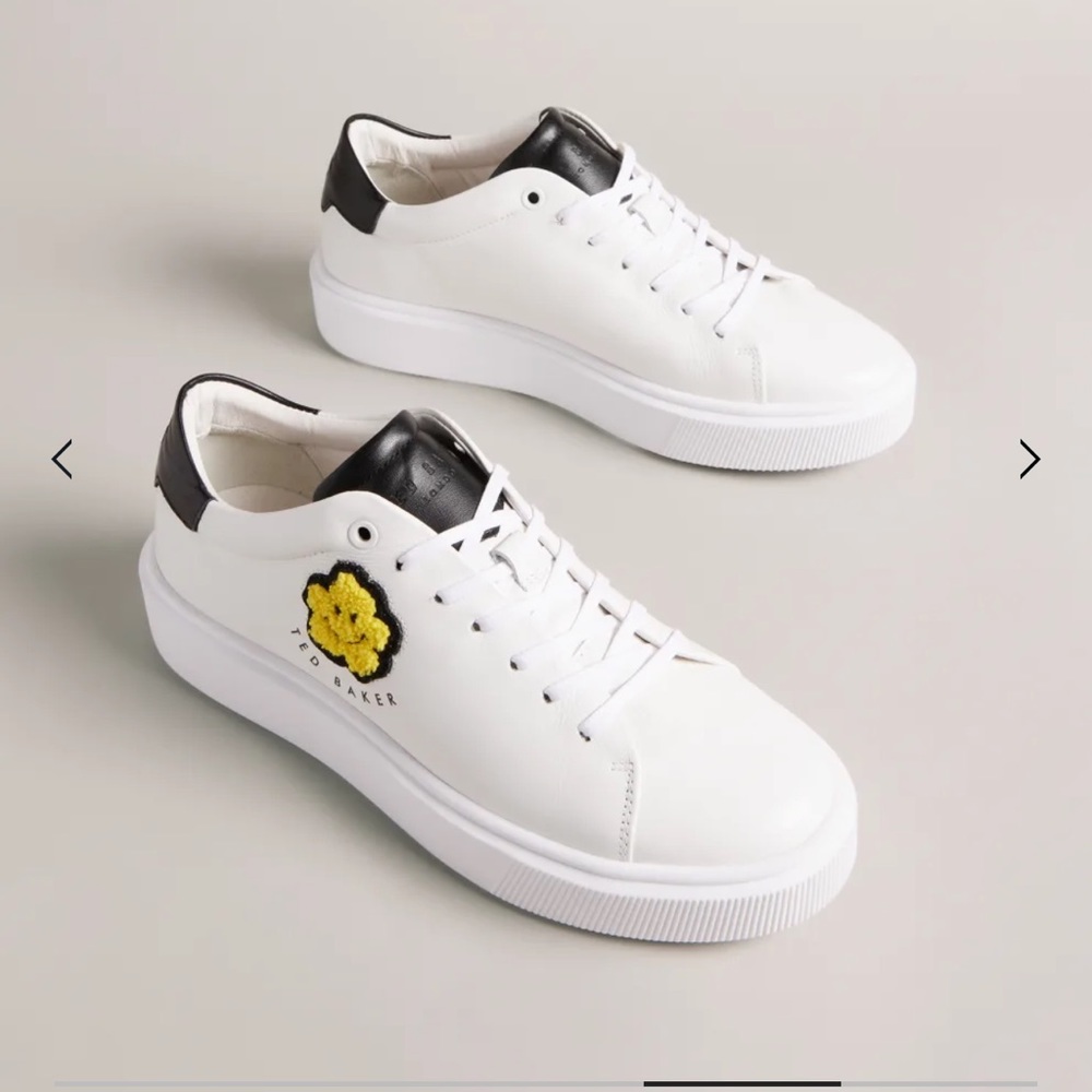 Ted Baker Maymay Magnolia Flower Platform Trainers